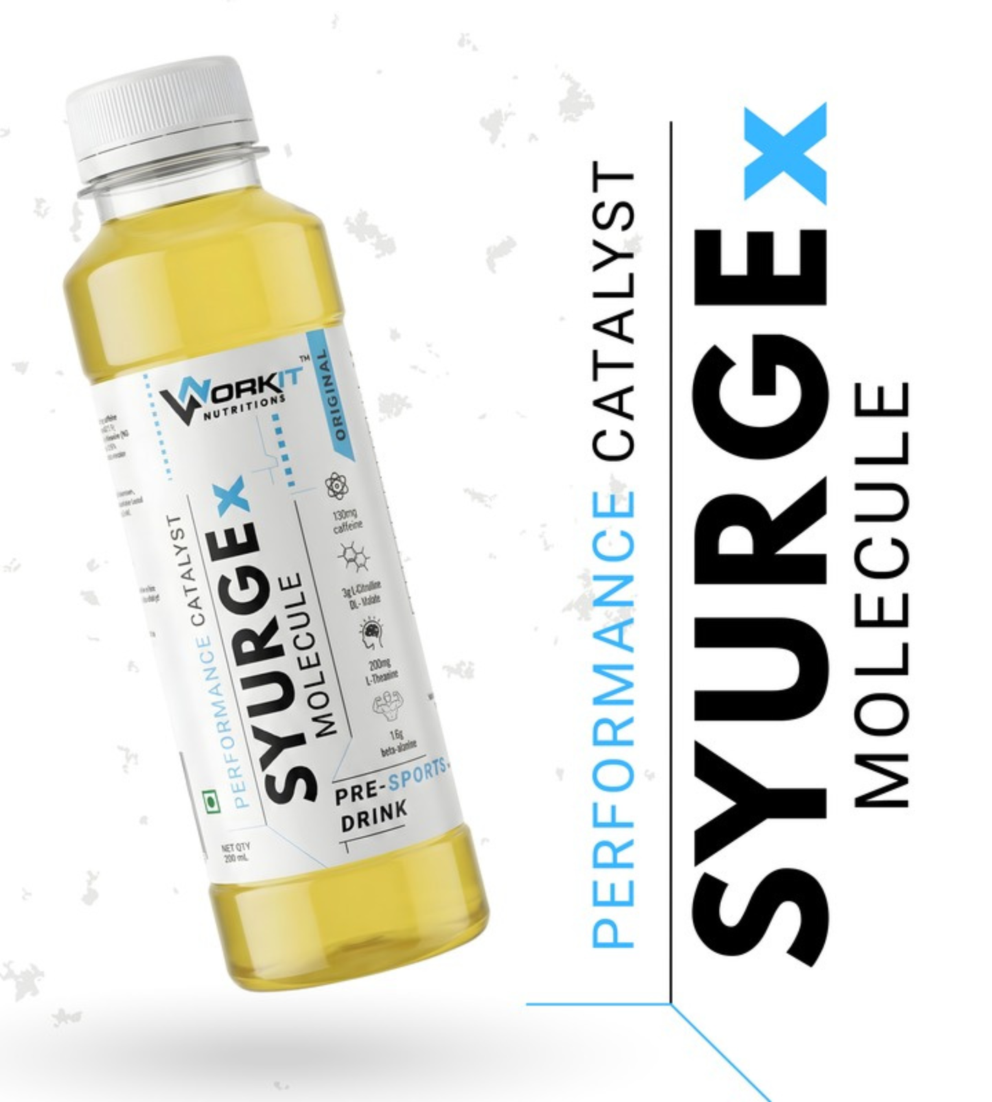 Syurge X Pre-Workout Drink, Original Flavor 150ML Pack of 6